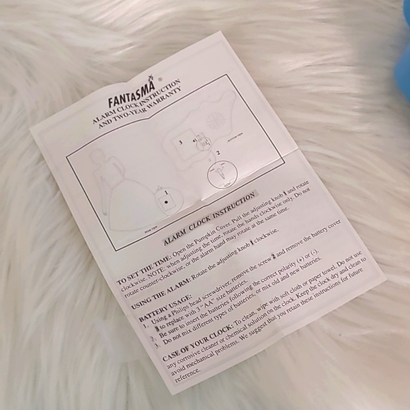 Vintage 90s Disney Fantasma Cinderella Musical Alarm Clock Battery Operated - Picture 12 of 17